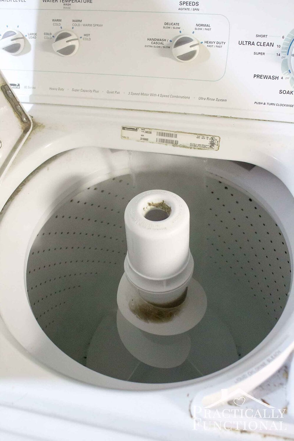 How to clean washing store machine with bleach